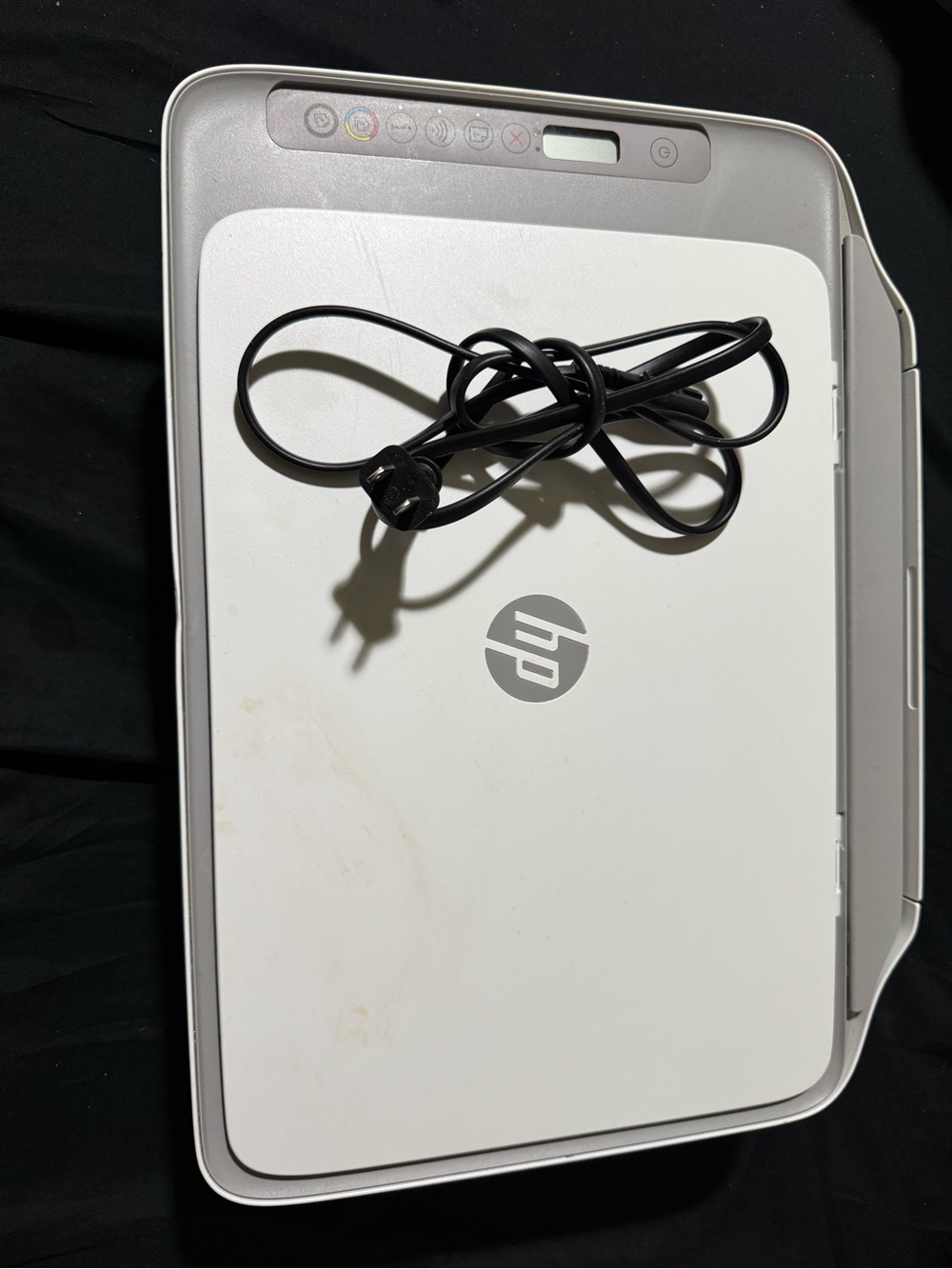 HP White All-in-One Printer with Power Cord